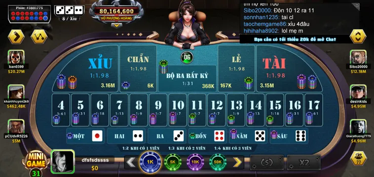 Tận Hưởng Trải Nghiệm Casino Sicbo Phượng Hoàng Tại B52 Club Đẳng Cấp Nhất